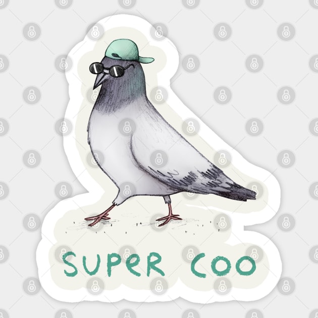 Super Coo Sticker by Sophie Corrigan